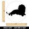 Lion Resting Solid Self-Inking Rubber Stamp for Stamping Crafting Planners